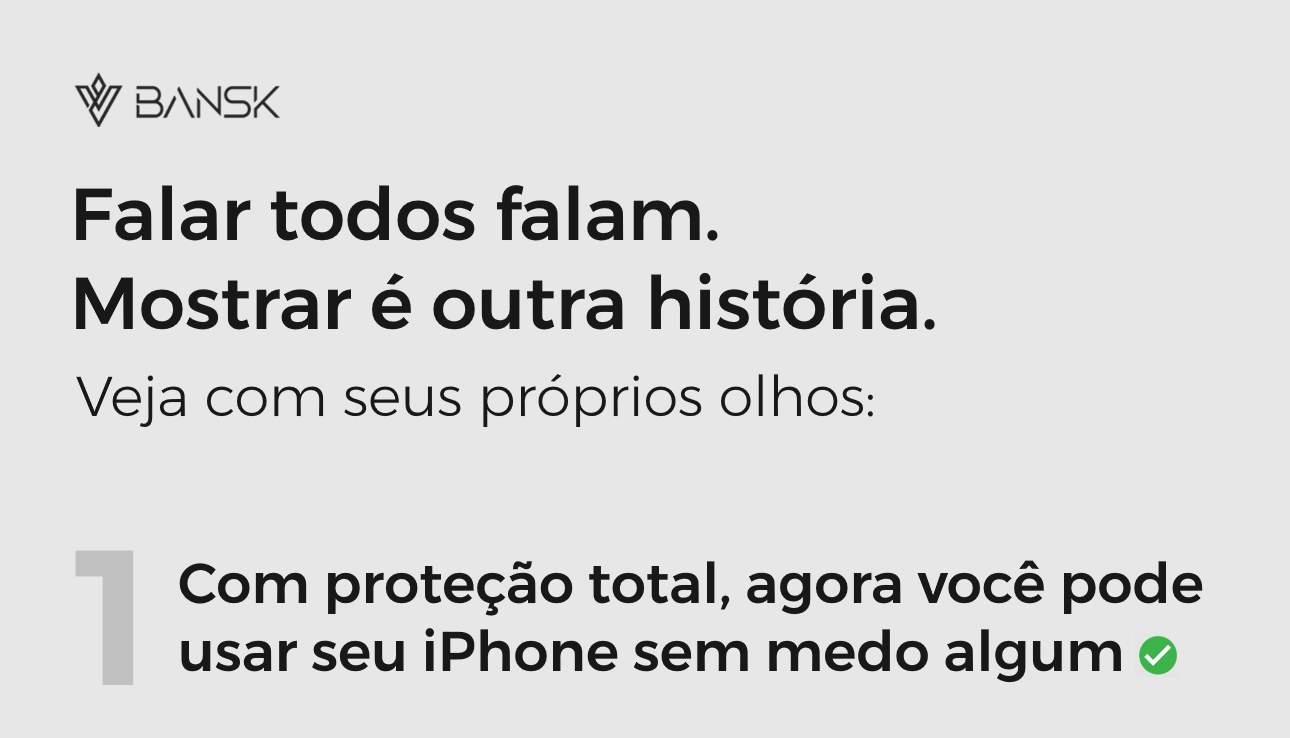 Falar todos falam. Mostrar é outra história - Seção de marketing Bansk